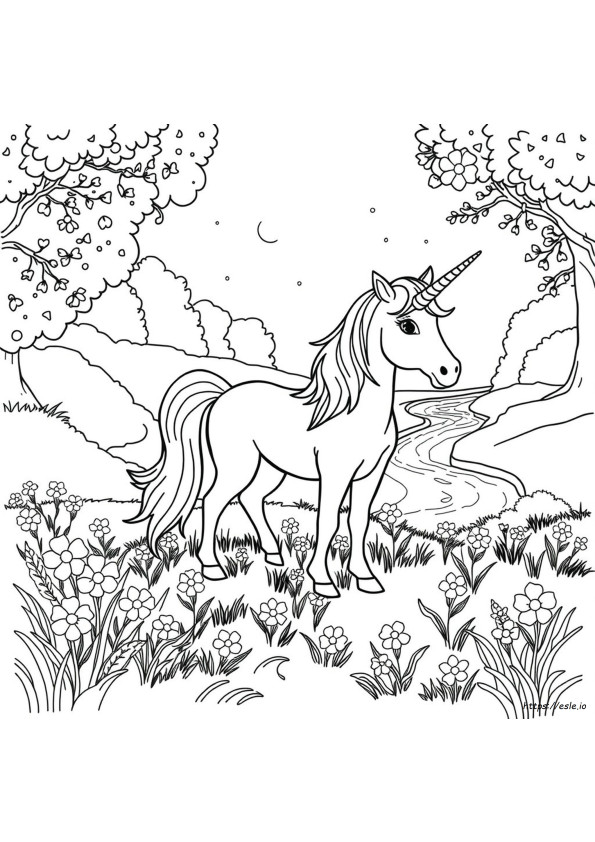 Crayola Unicorn Coloring Page