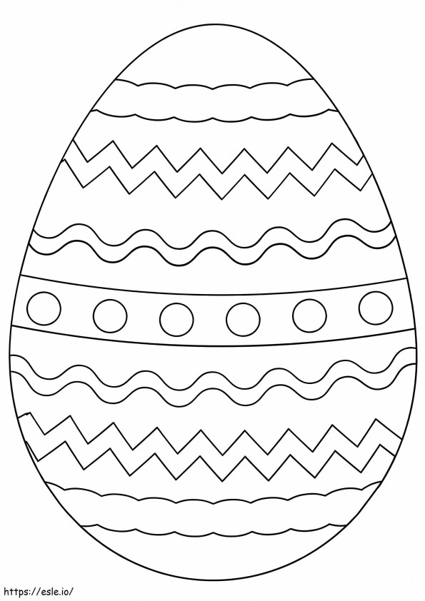 Frumos ou de Paște 4 de colorat