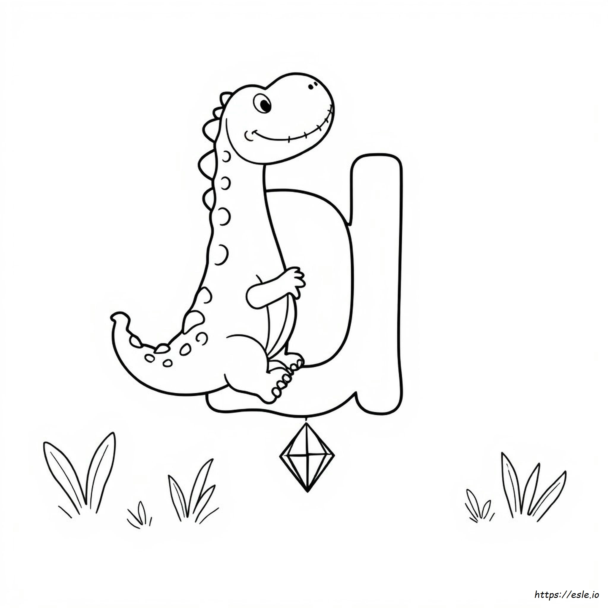 Dibujos Para Colorear De La Letra D