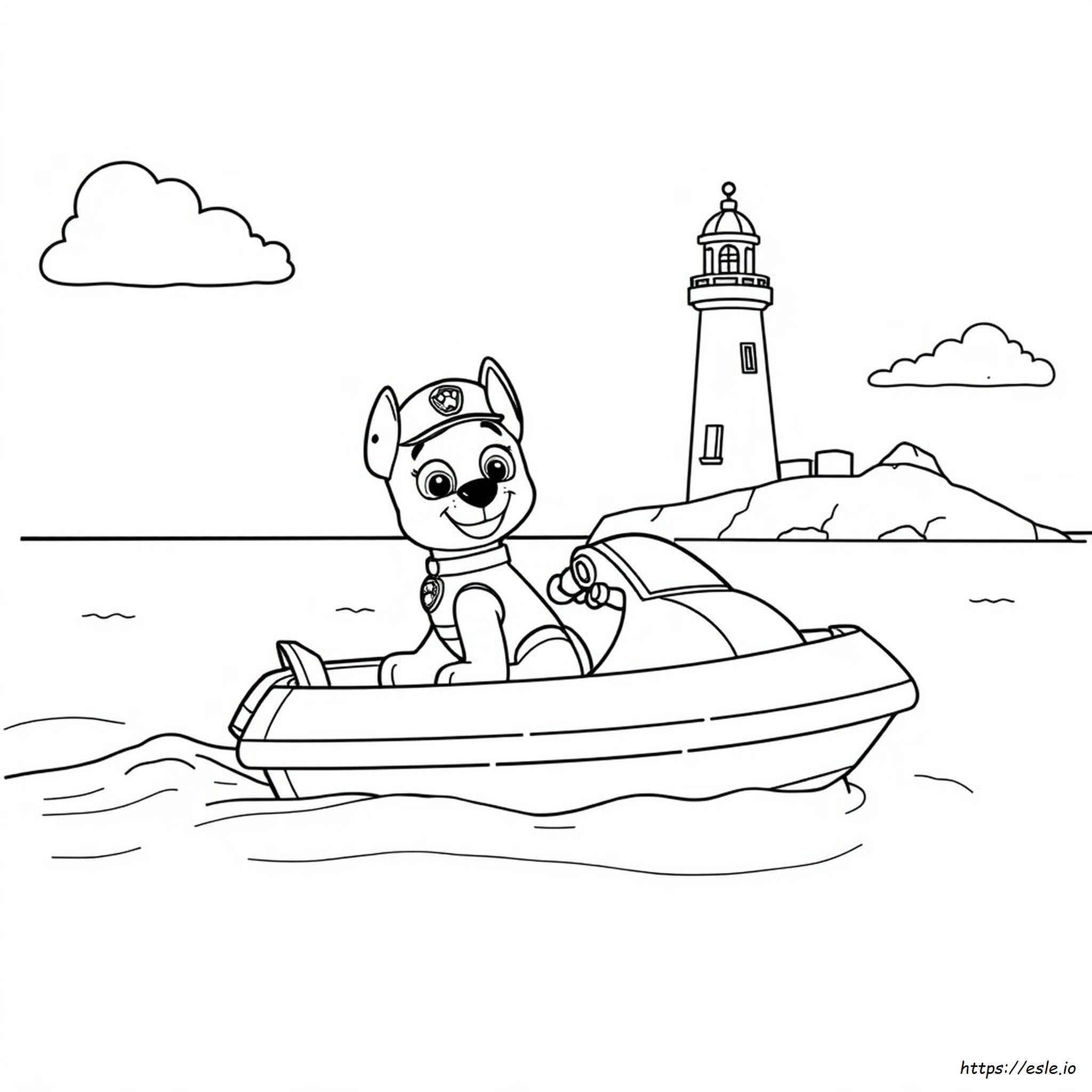 Paw Patrol Barca Da Colorare