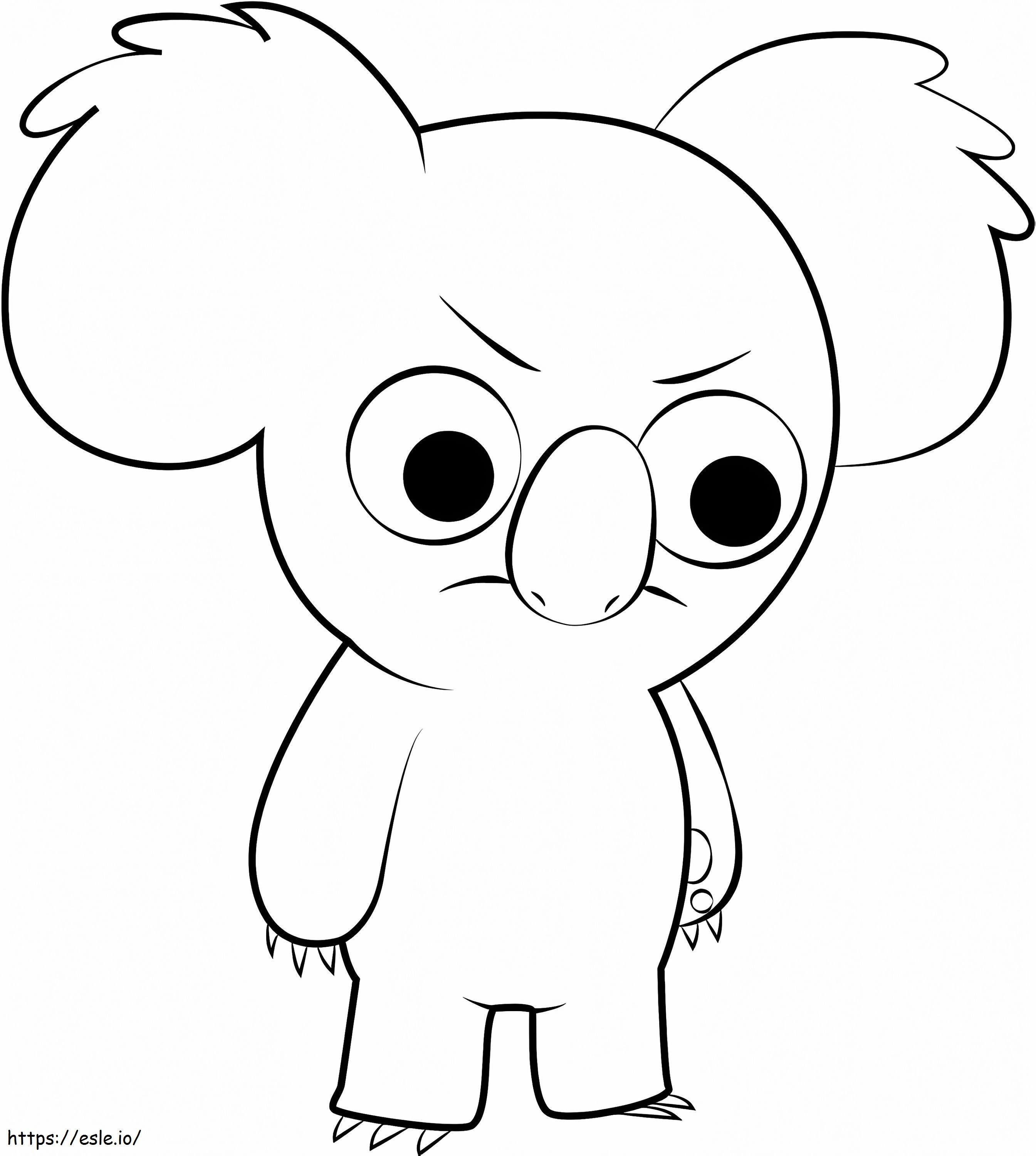 Angry Nom Nom coloring page