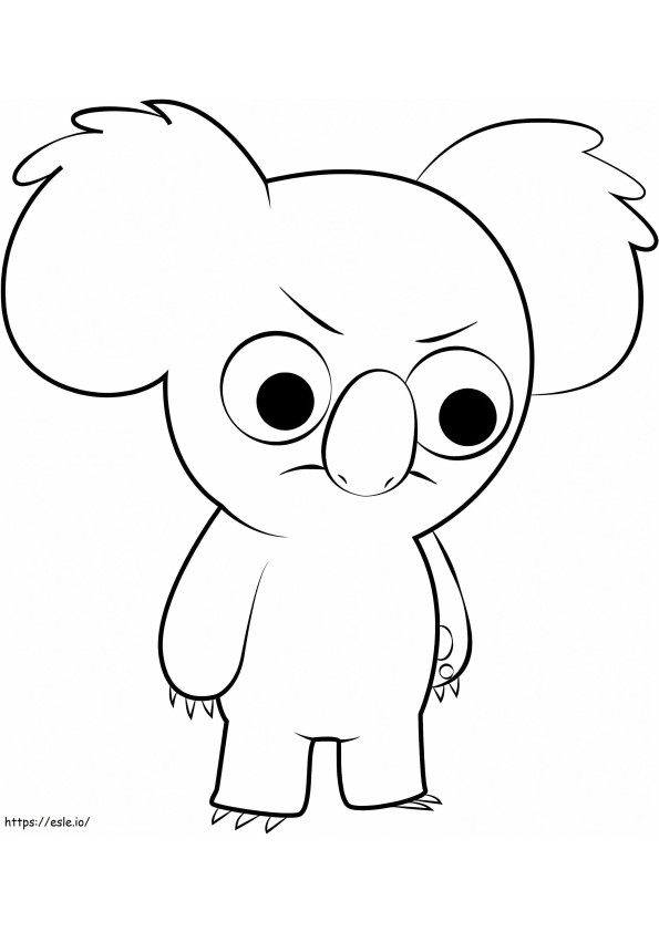 Angry Nom Nom coloring page