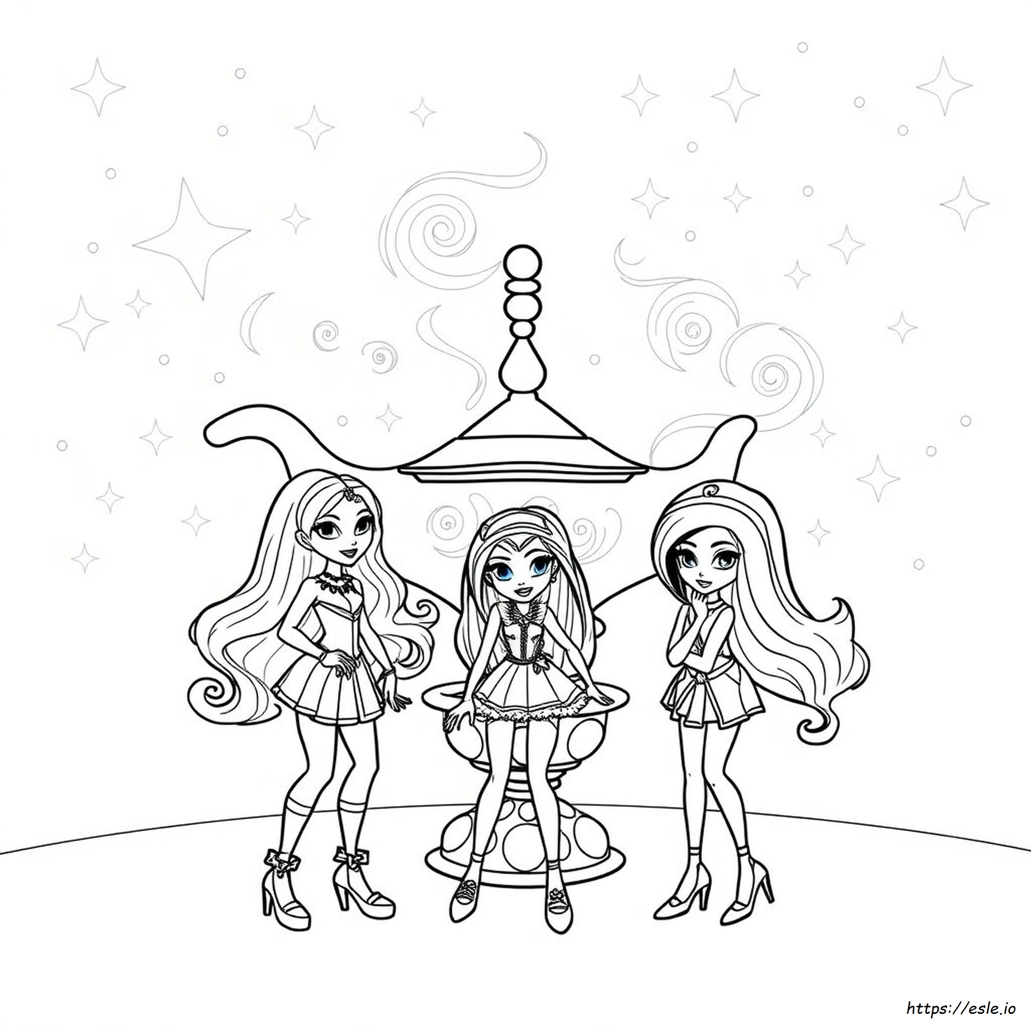 Bratz Genie Magic Coloring Pages