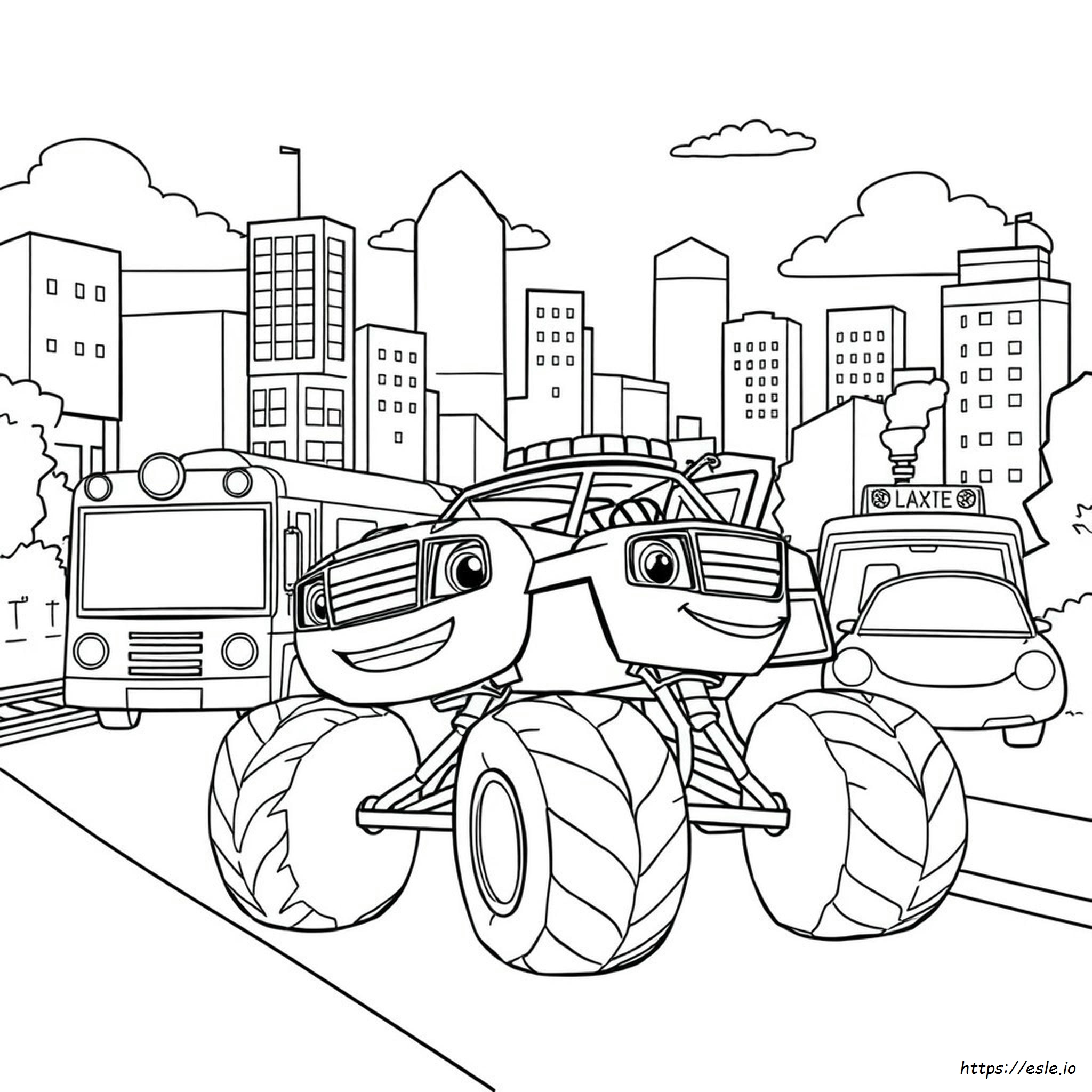Blaze E Le Monster Machine: Disegni Da Colorare E Stampare