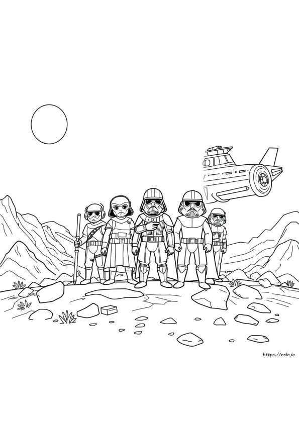 Star Wars Cartoon Characters Coloring Pages