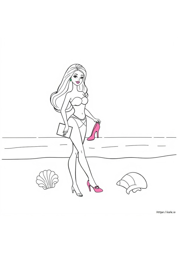 Barbie And The Pink Shoes Coloring Pages