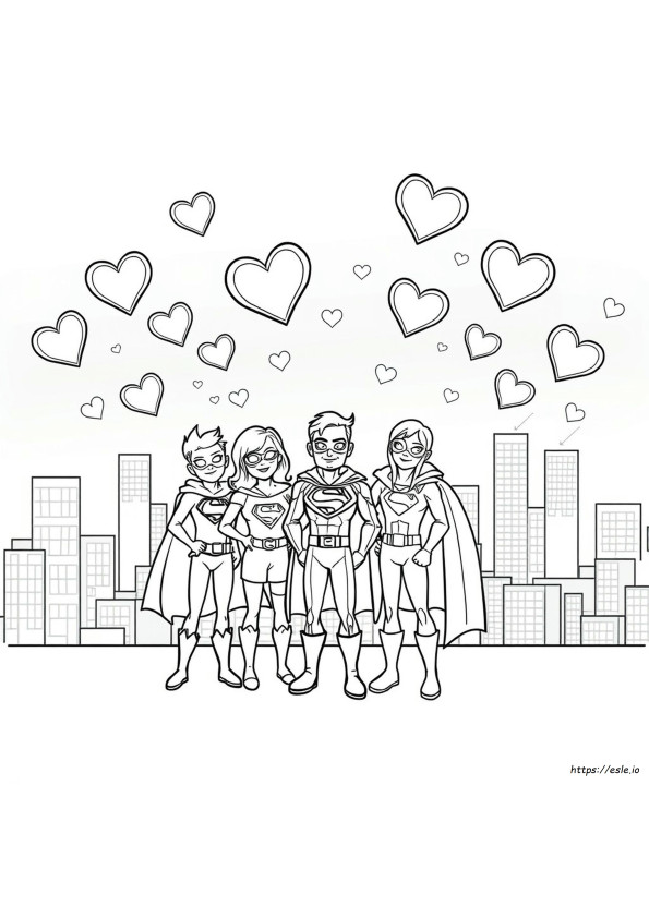 Heart Heroes Coloring Pages