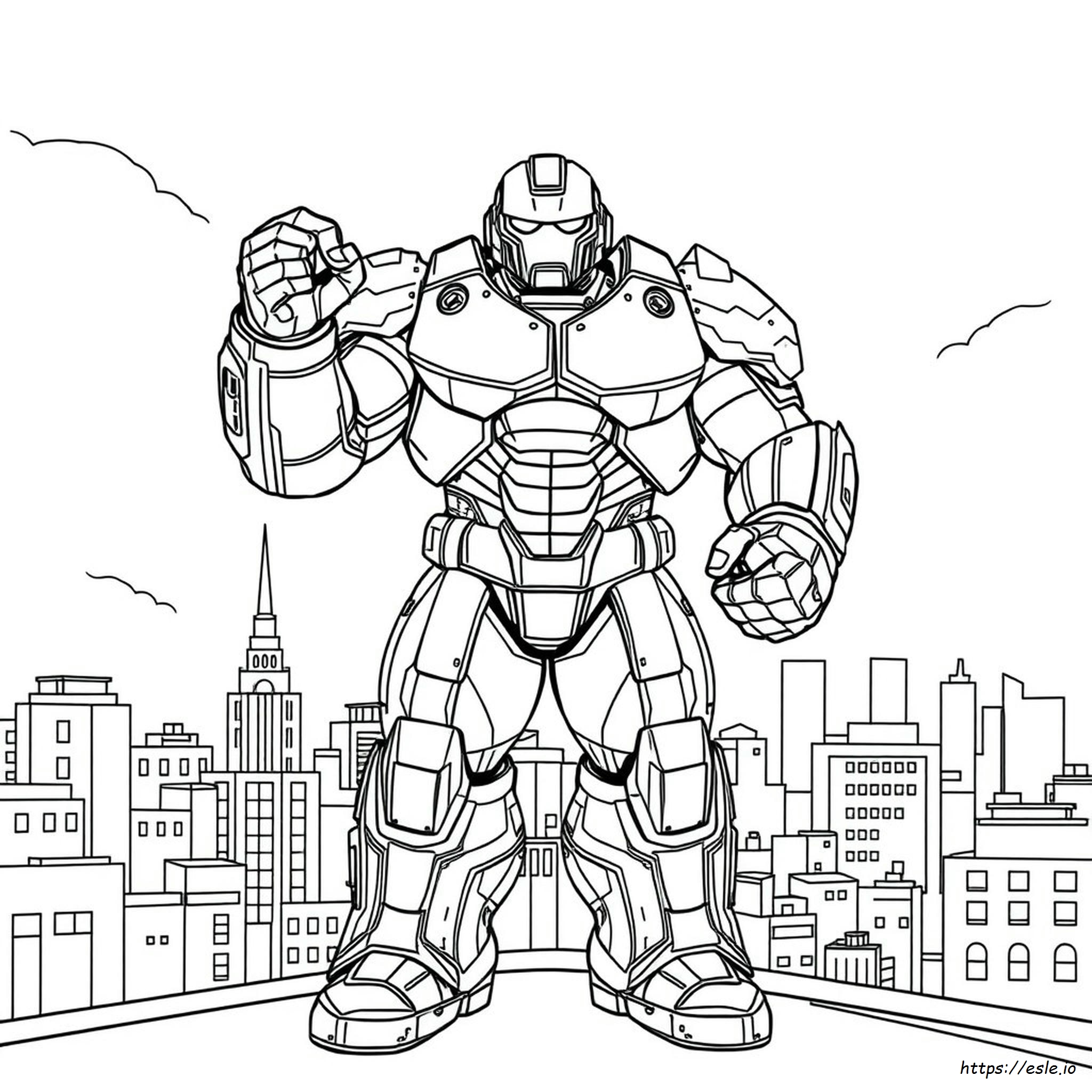 Man Cool Hulkbuster Coloring Pages