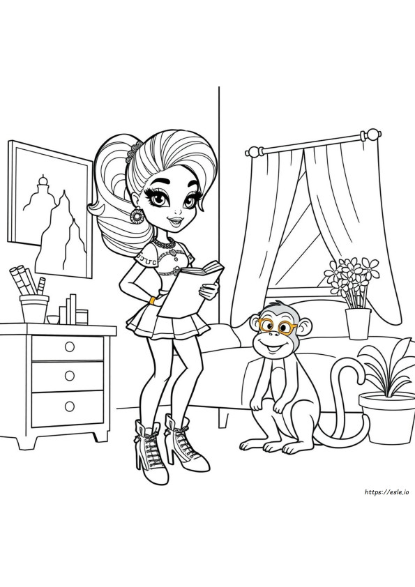Bratz Yasmin Színező Oldalak