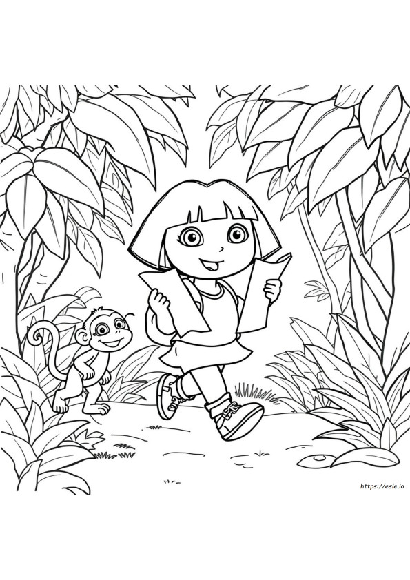Dora Pagine Da Colorare Gratis