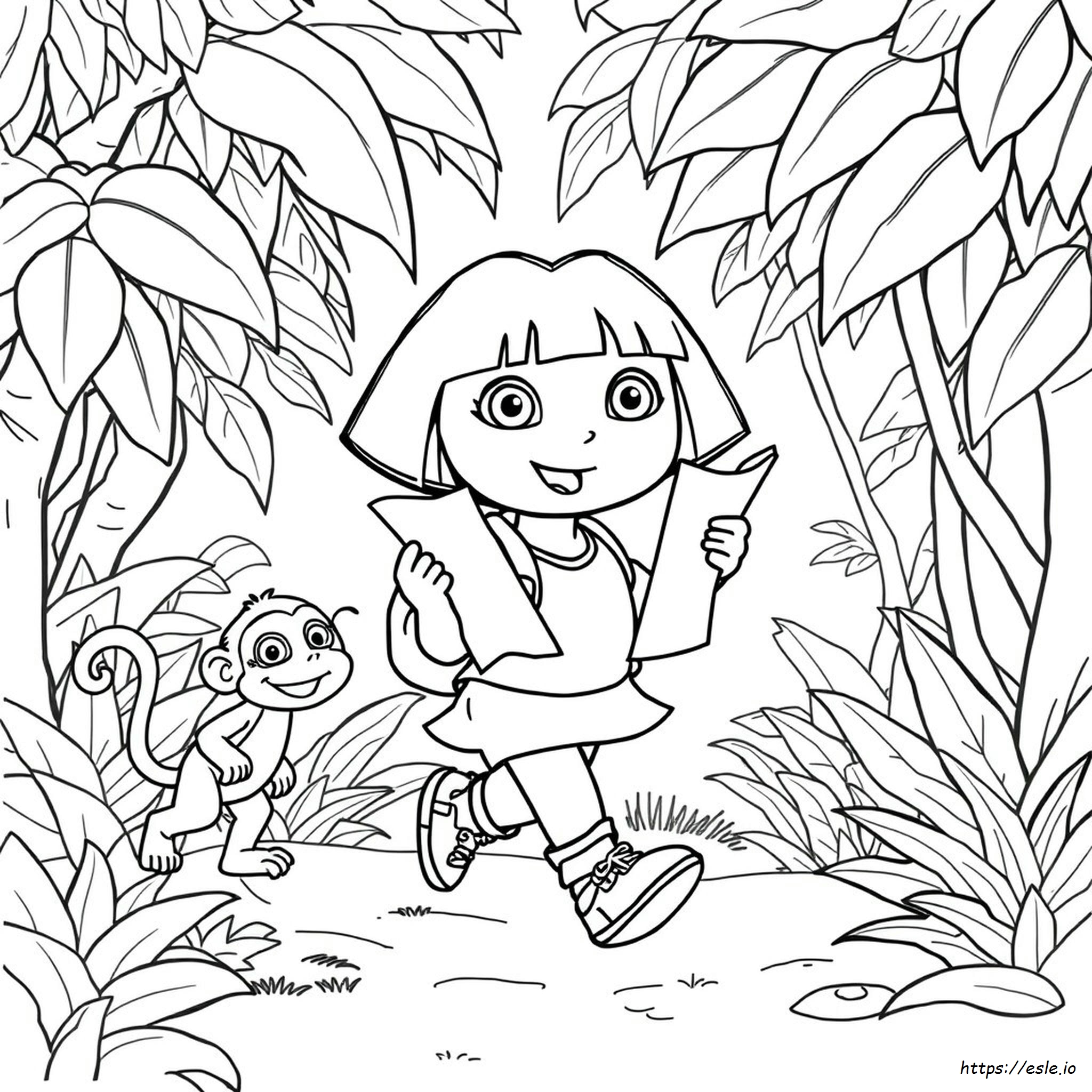 Dora Coloring Pages Free