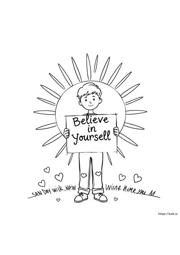 Coloriages D'affirmation De Soi