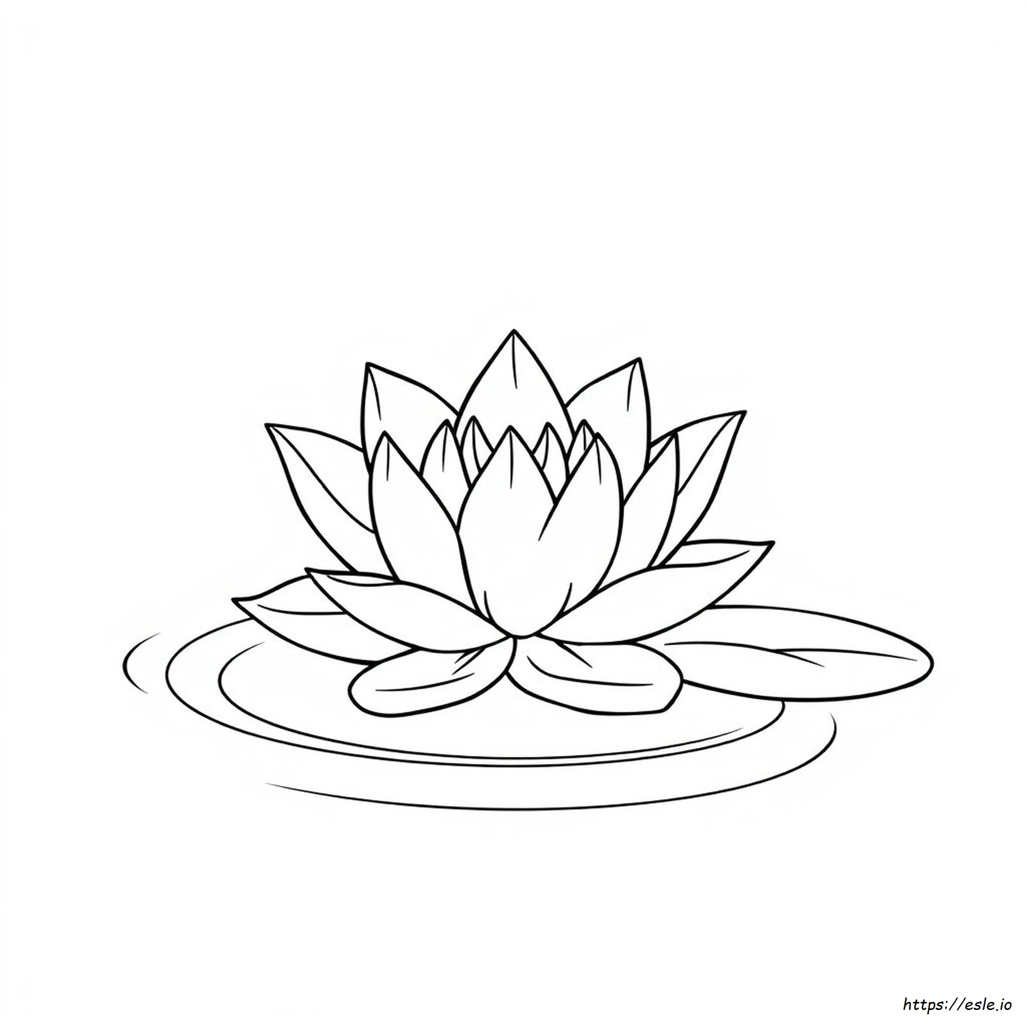 Lotus Flower For Colouring