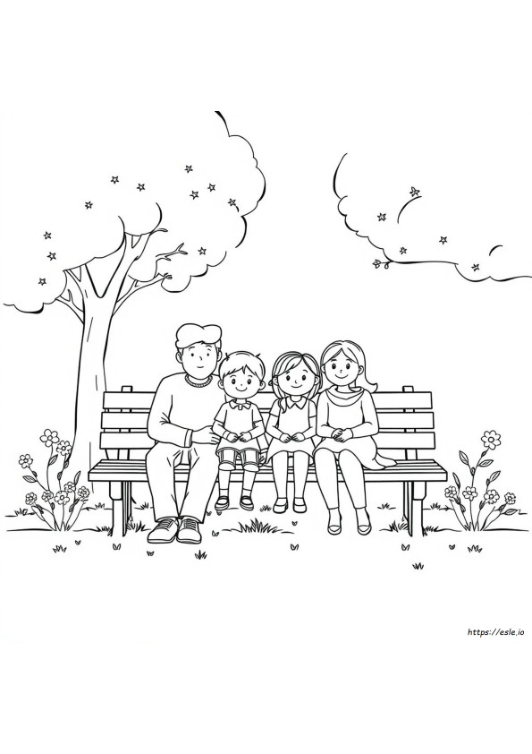 Famiglia Da Colorare E Stampare