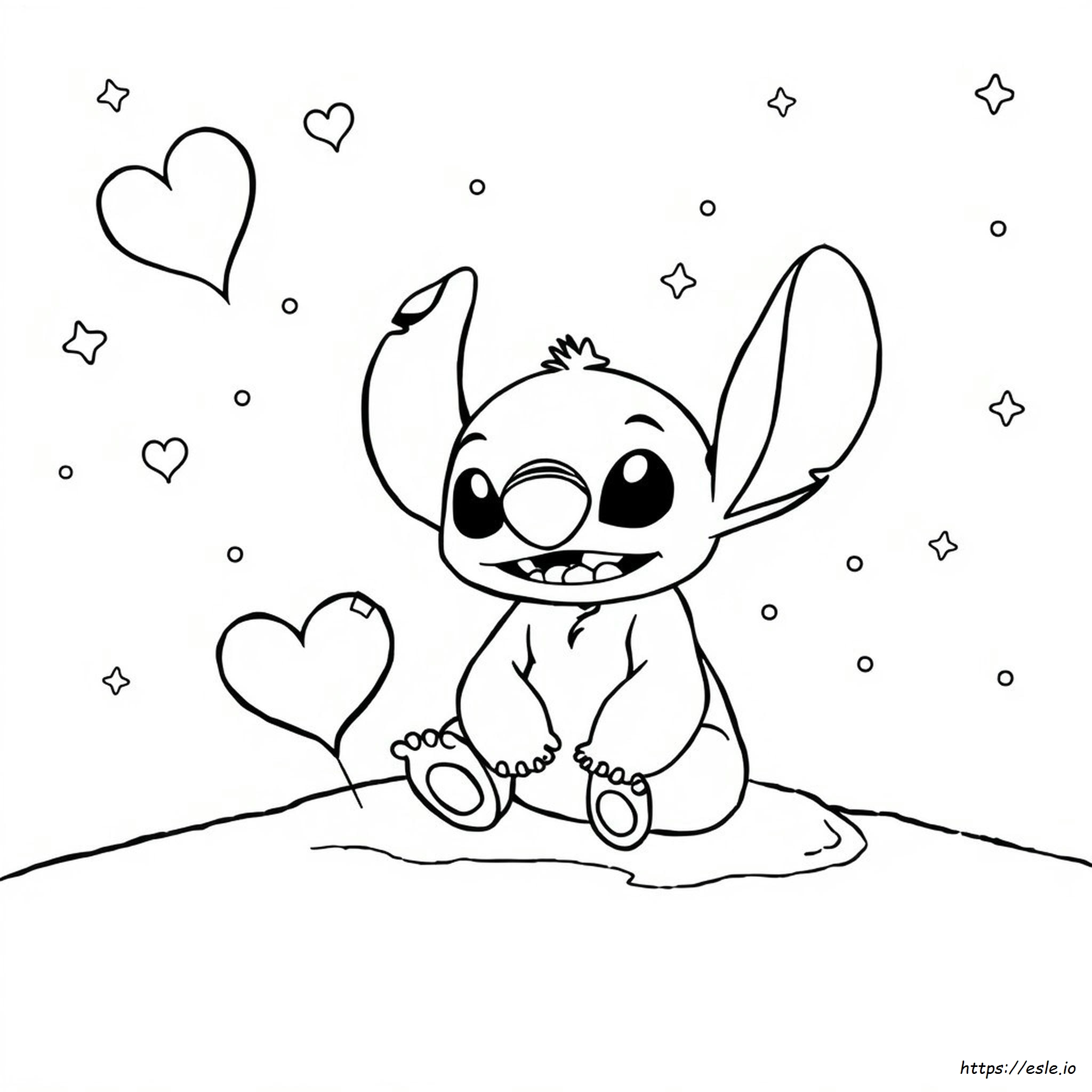 Printable Coloring Pages Cute Stitch Black And White