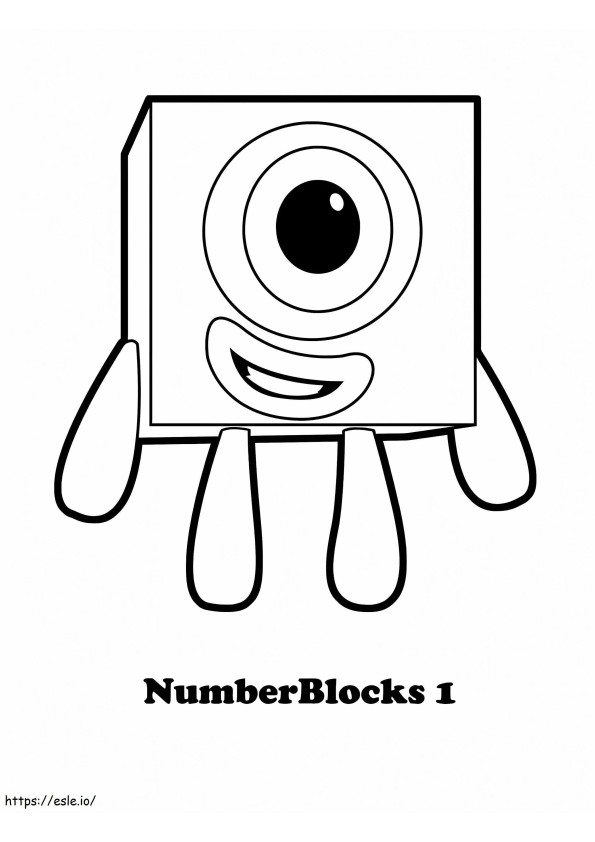 Bloki numeryczne 1 kolorowanka