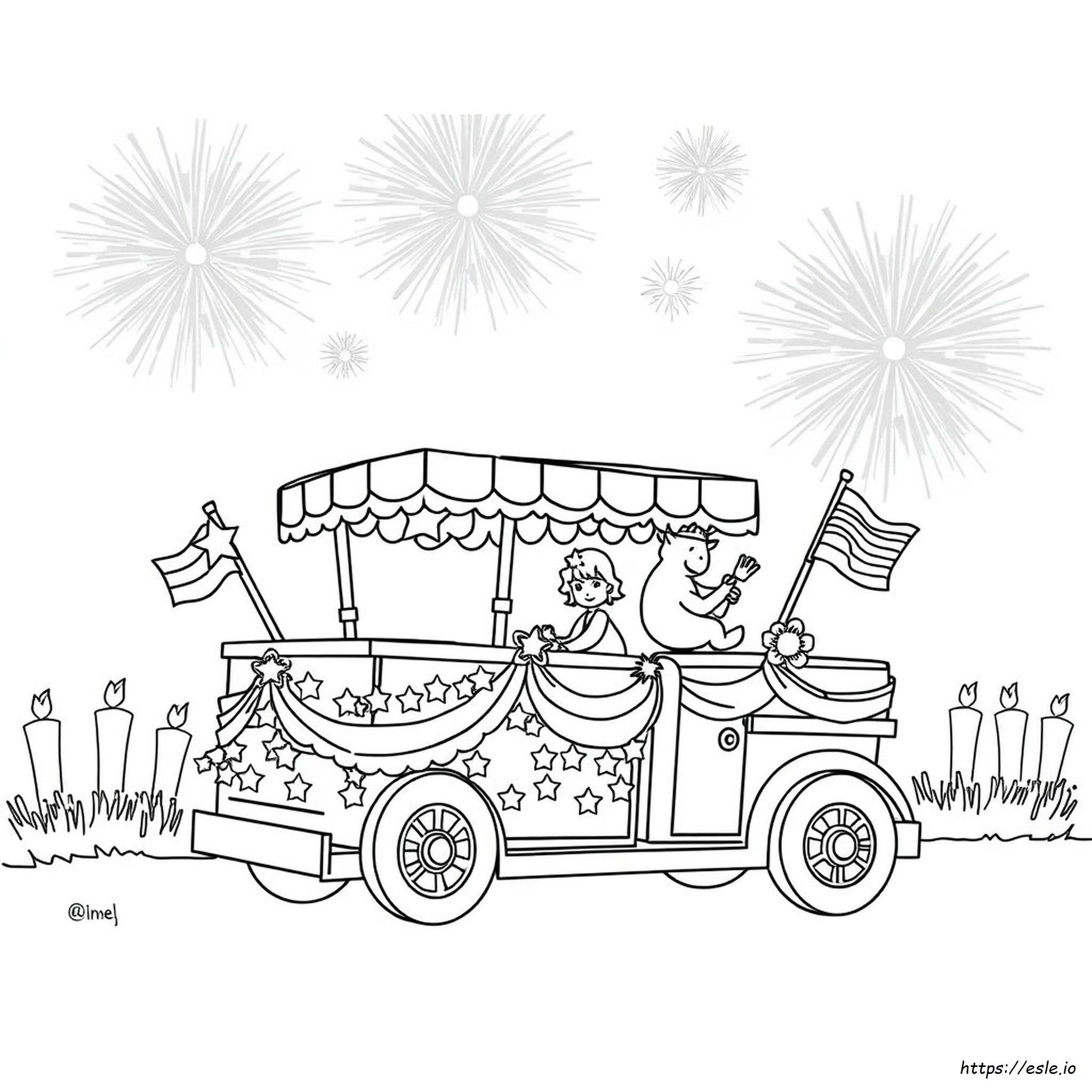 Desenhos Para Colorir Do 4 De Julho Feliz
