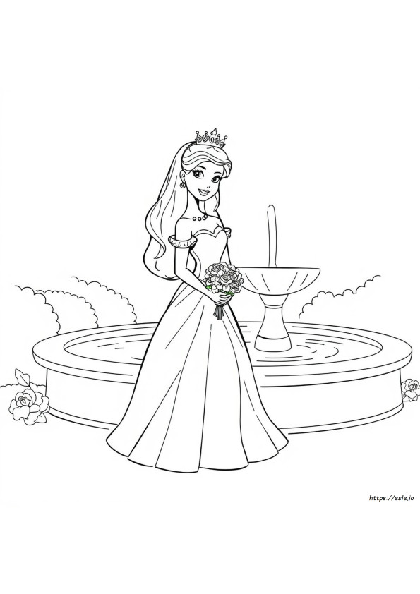 Princess Dress Coloring Page