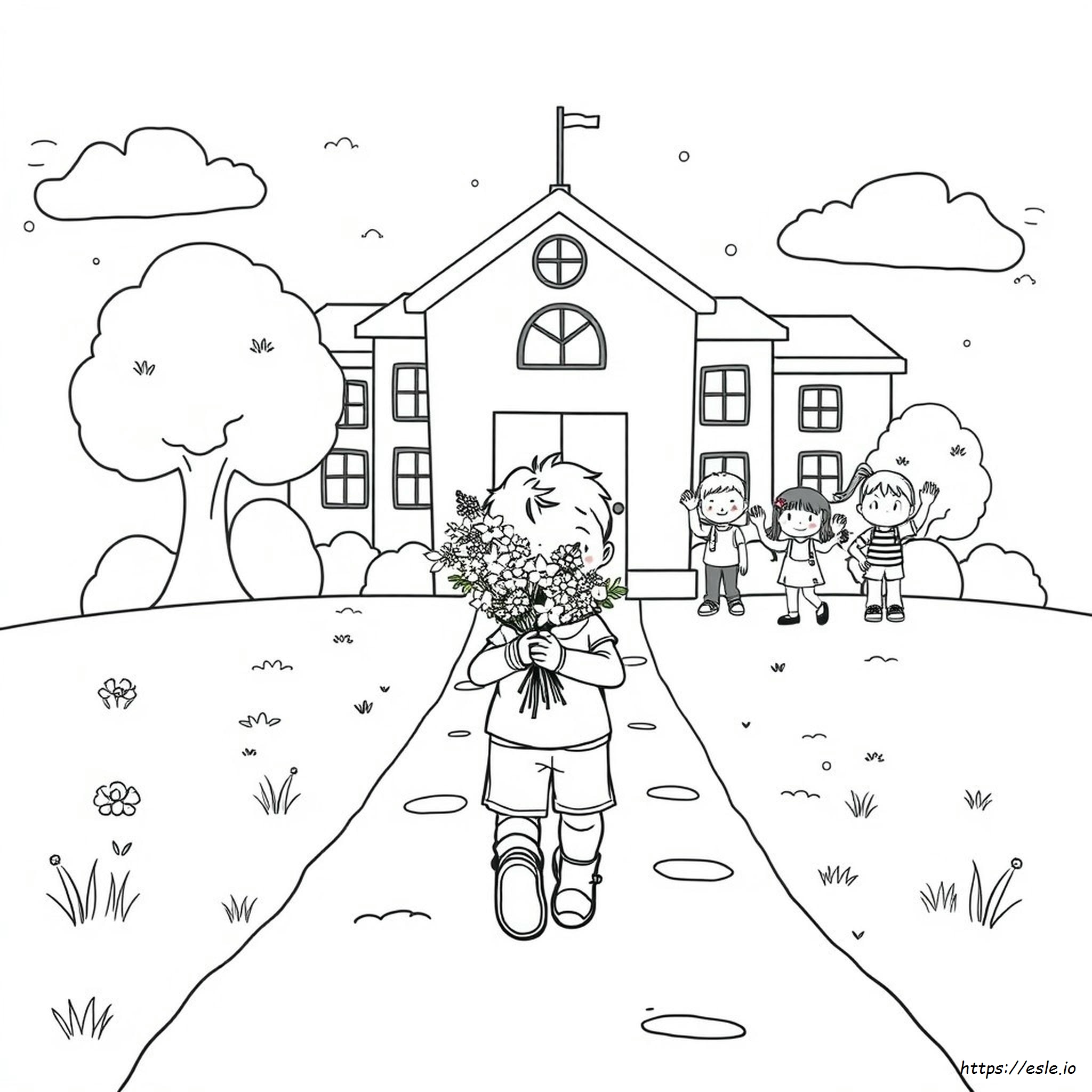 Coloring Pages For First Day Of Kindergarten