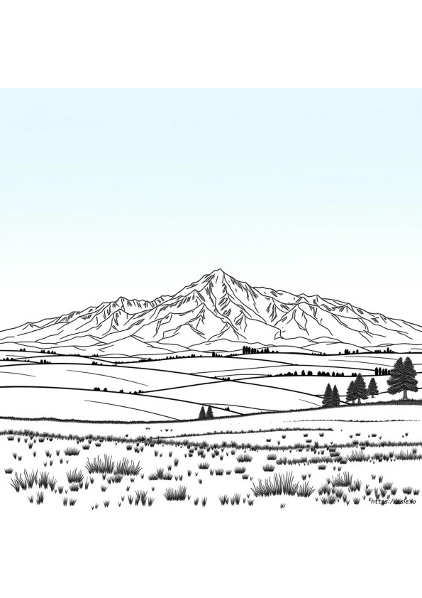 Montana Kleurplaat