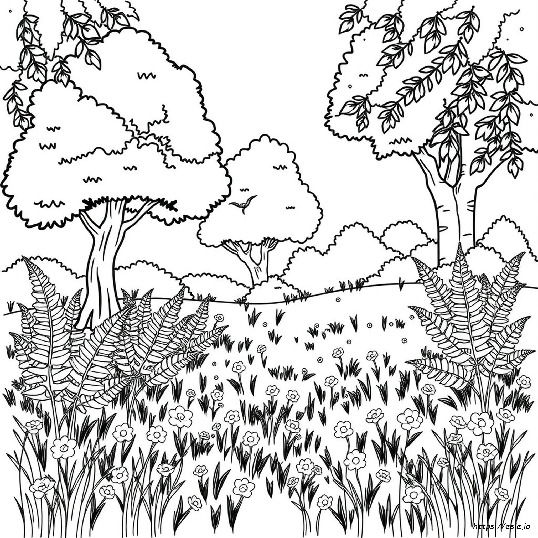 Páginas Para Colorear De Naturaleza Para Adultos Para Imprimir