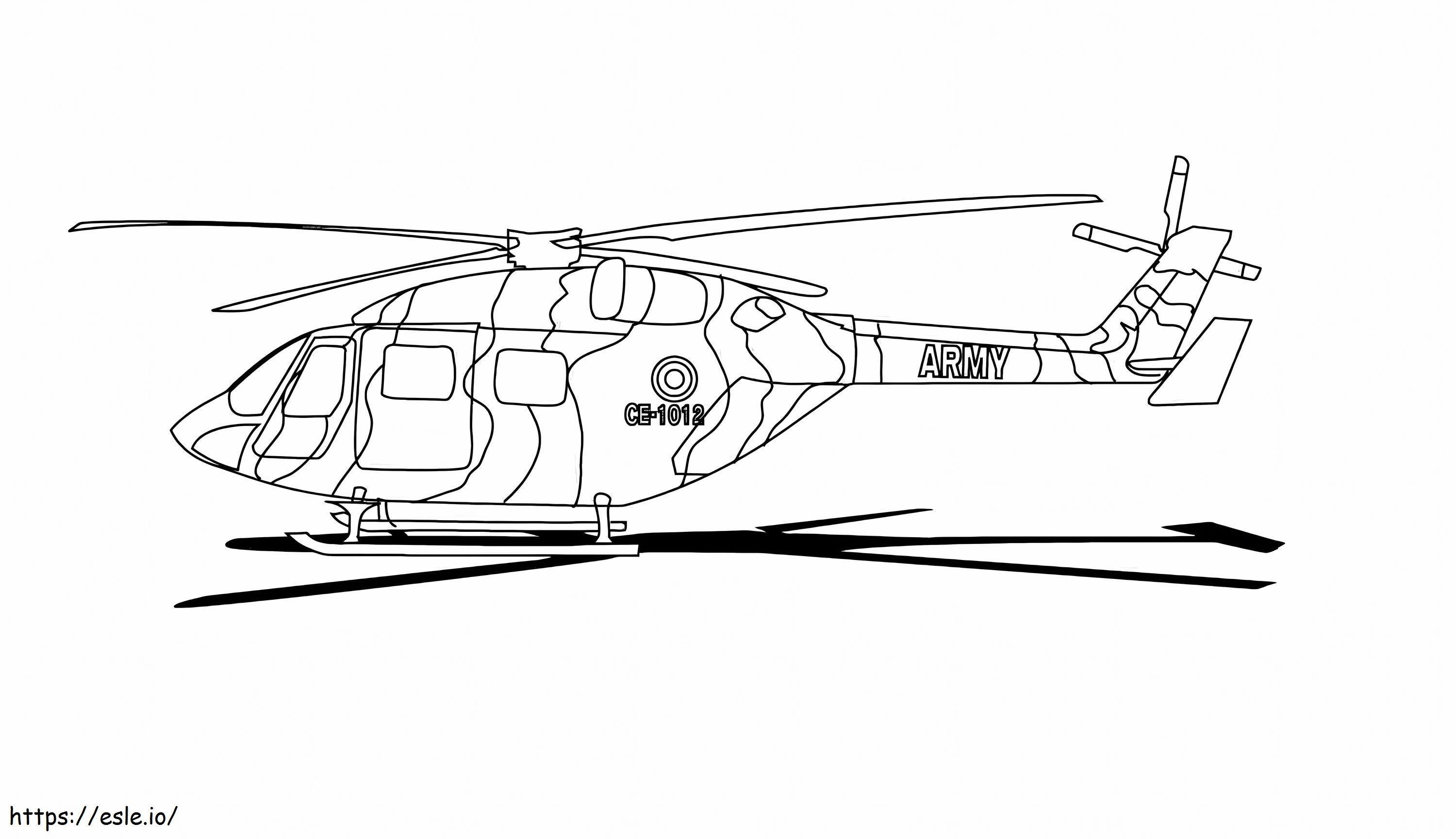 Helicóptero CE 1020 para colorir