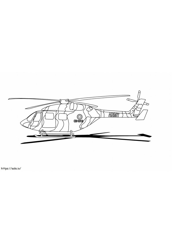 CE 1020 Helicopter coloring page