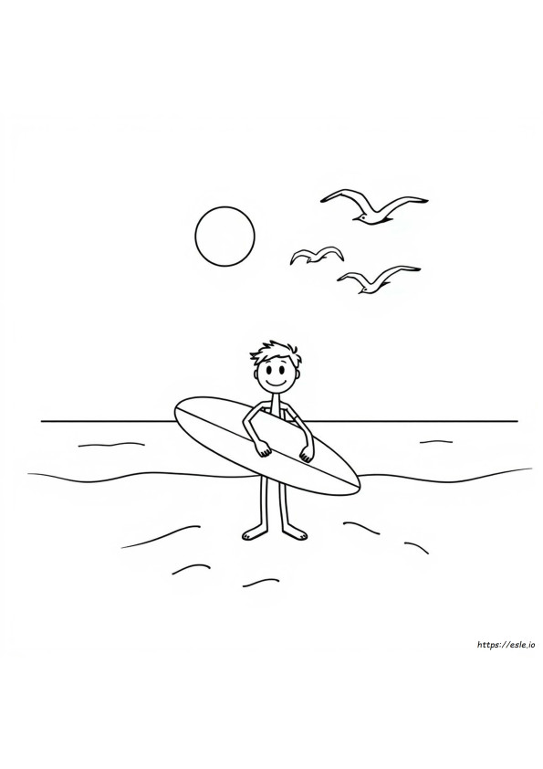 Kj Stickman Kleurplaten