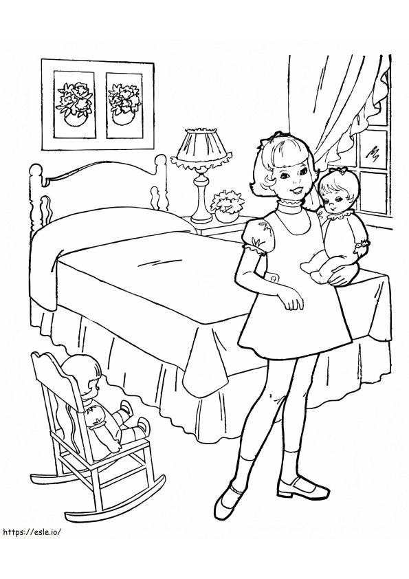 Baby'S Bedroom coloring page