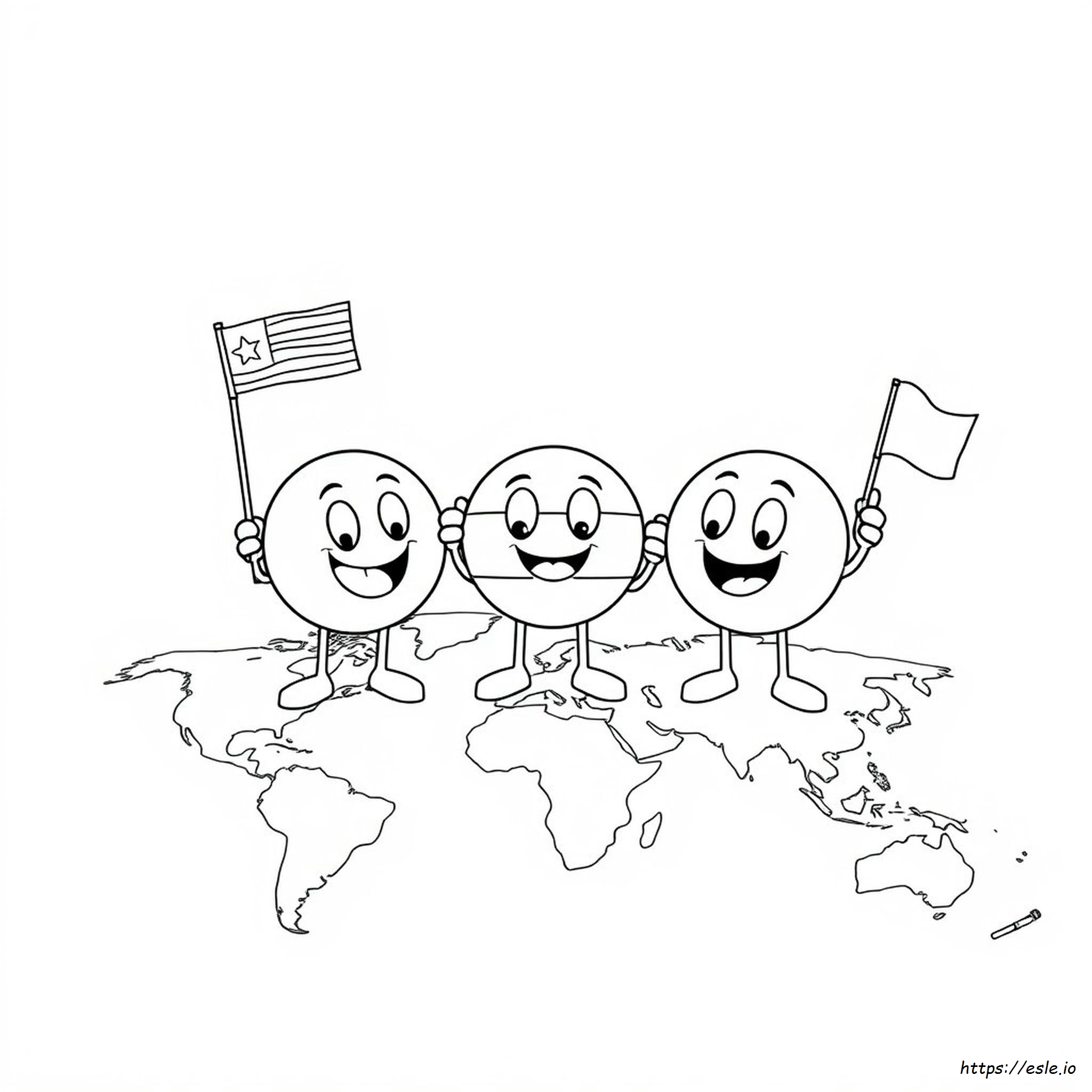 Countryballs Da Colorare E Stampare