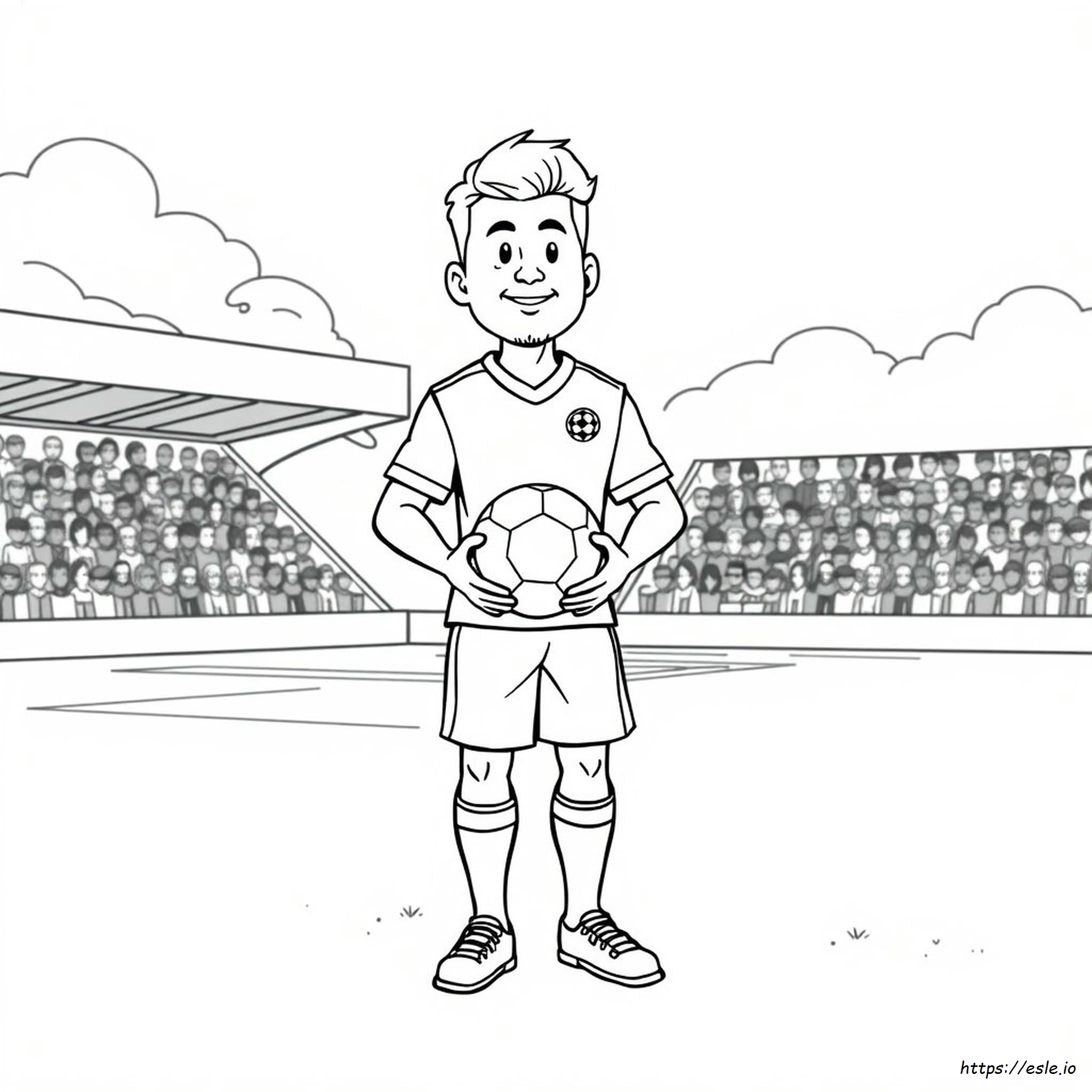 Famous Footballer Colouring Pages