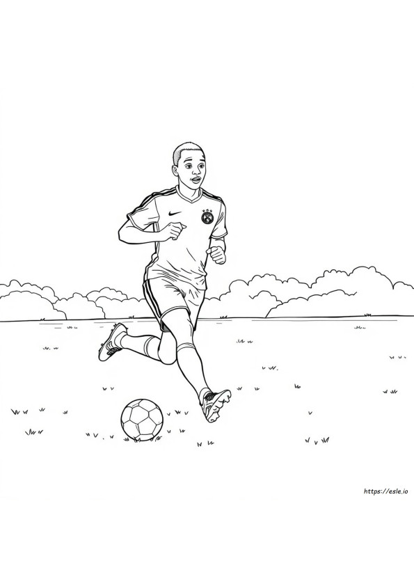 Mbappe Colouring