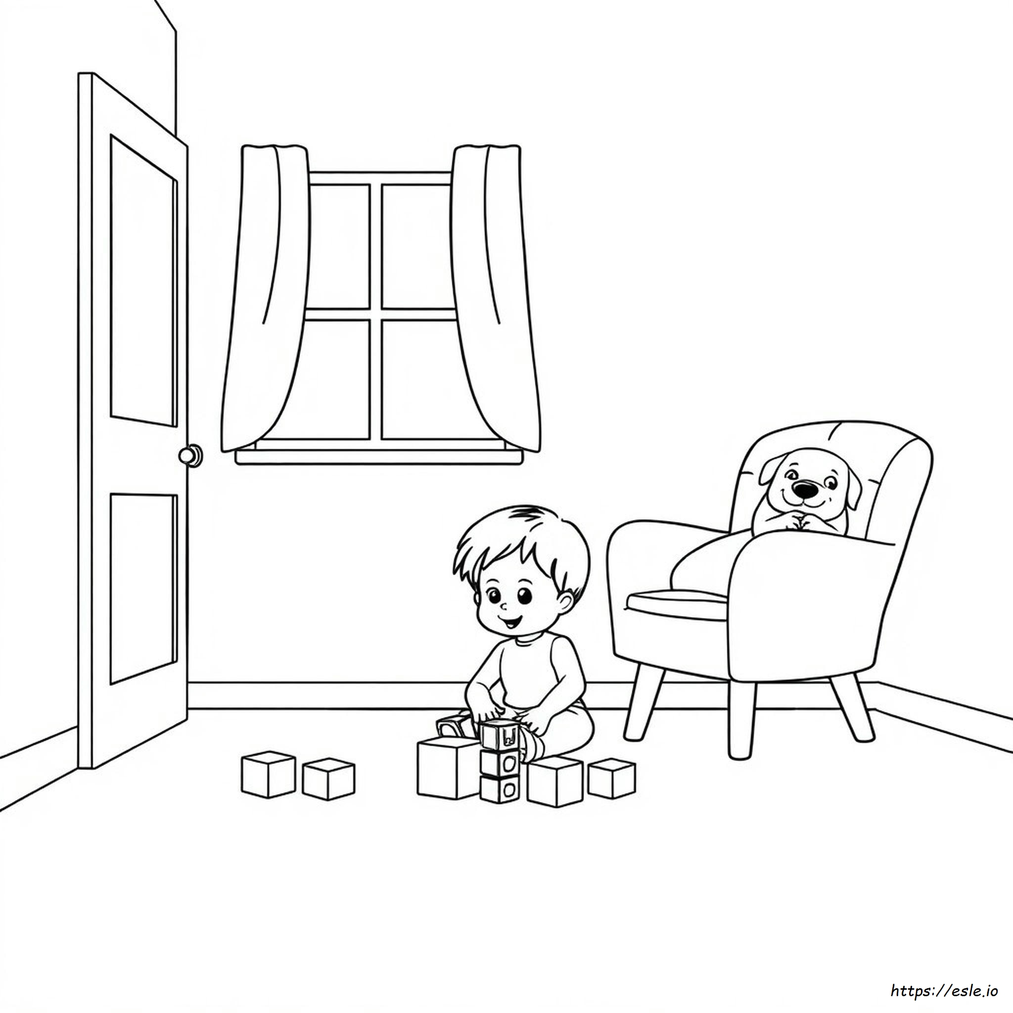 Disegni Semplici Di Interni Di Casa Da Colorare