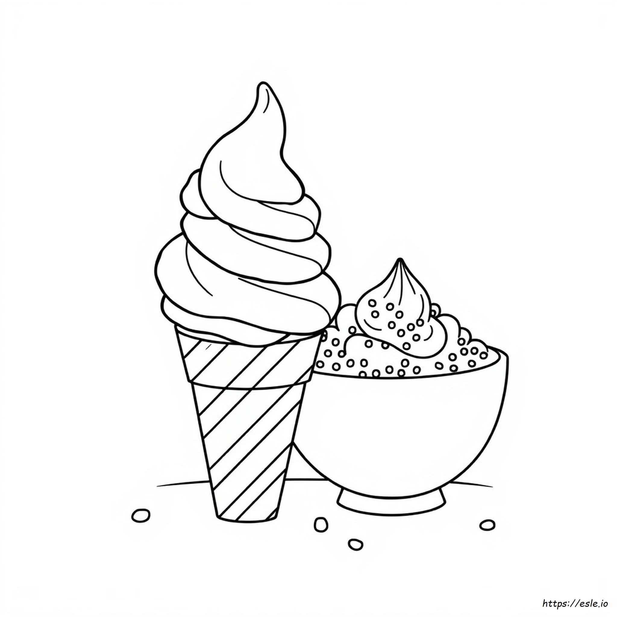 Gambar Mewarnai Es Krim