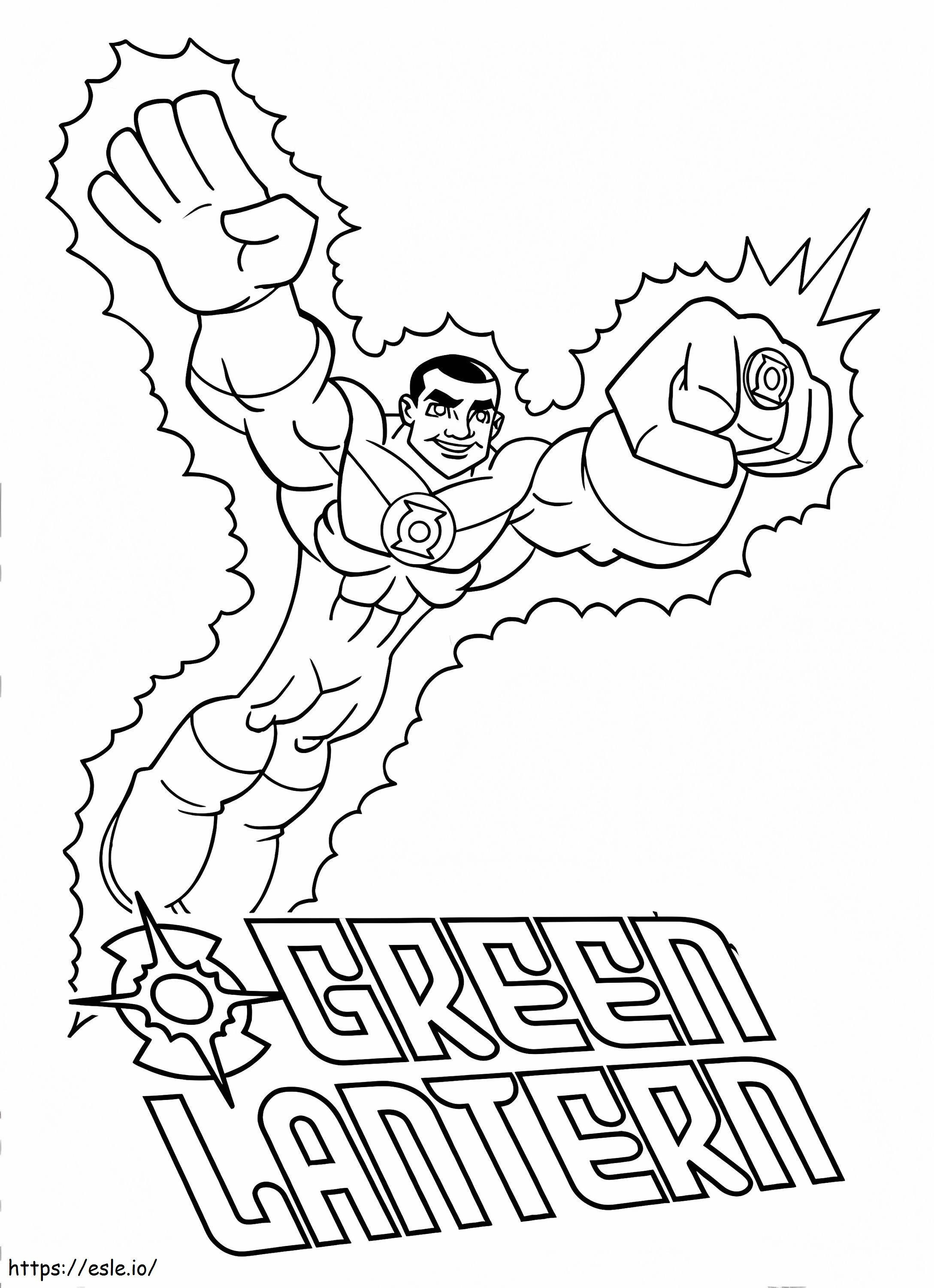 Green Lantern 12 coloring page