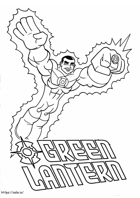 Green Lantern 12 coloring page