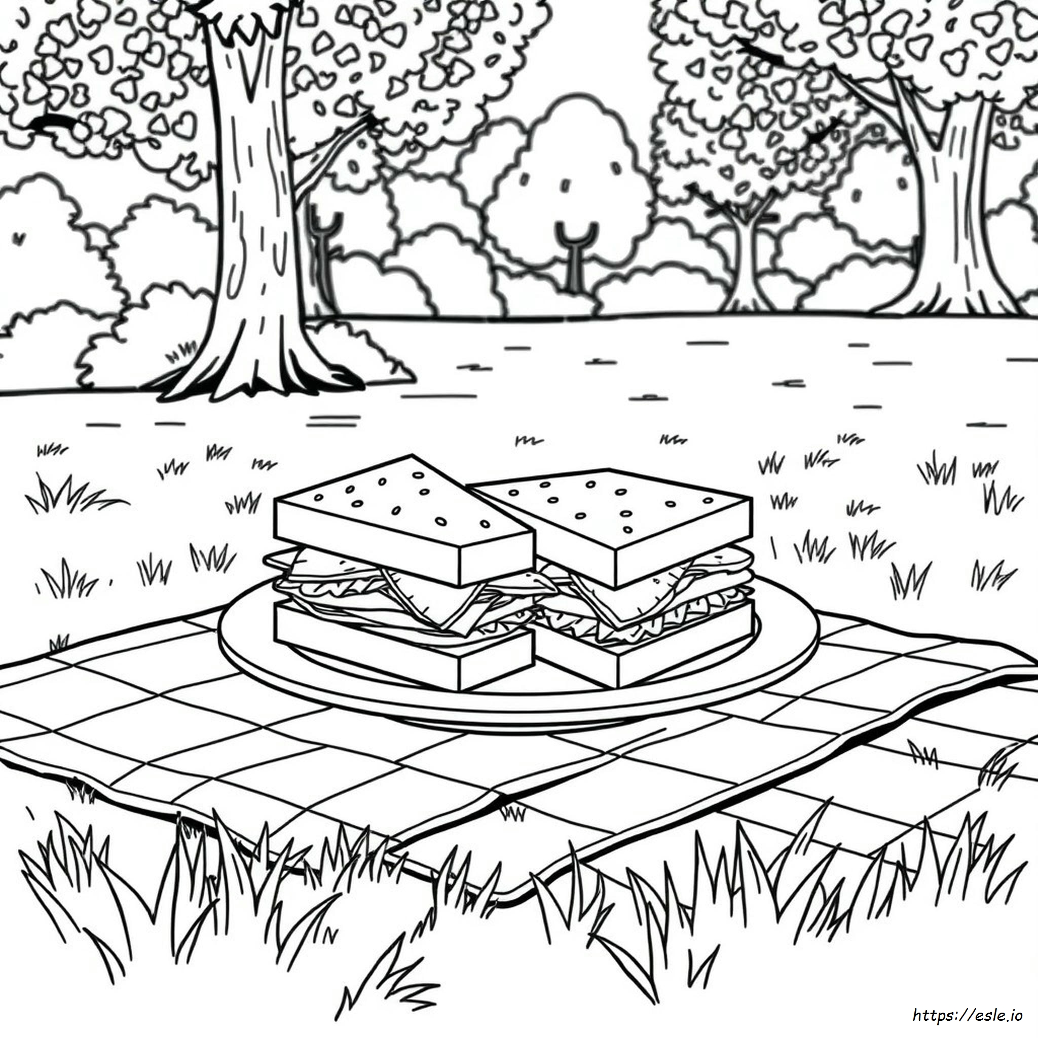 Kleurboek Pagina's Eten kleurplaat