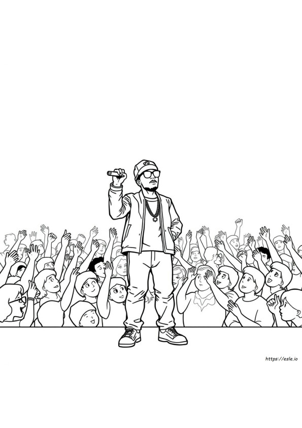 Chance The Rapper Livro De Colorir