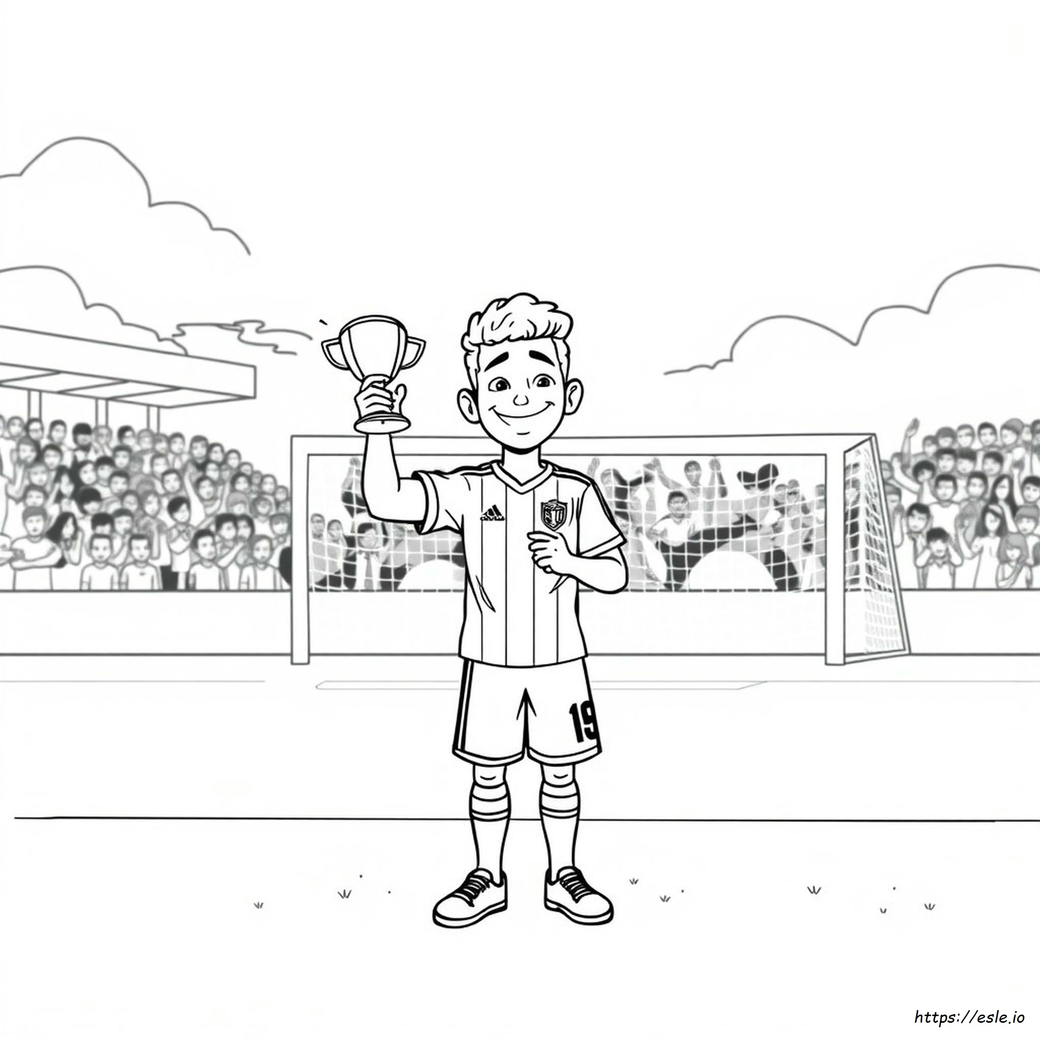 Lautaro Martinez Coloring Page