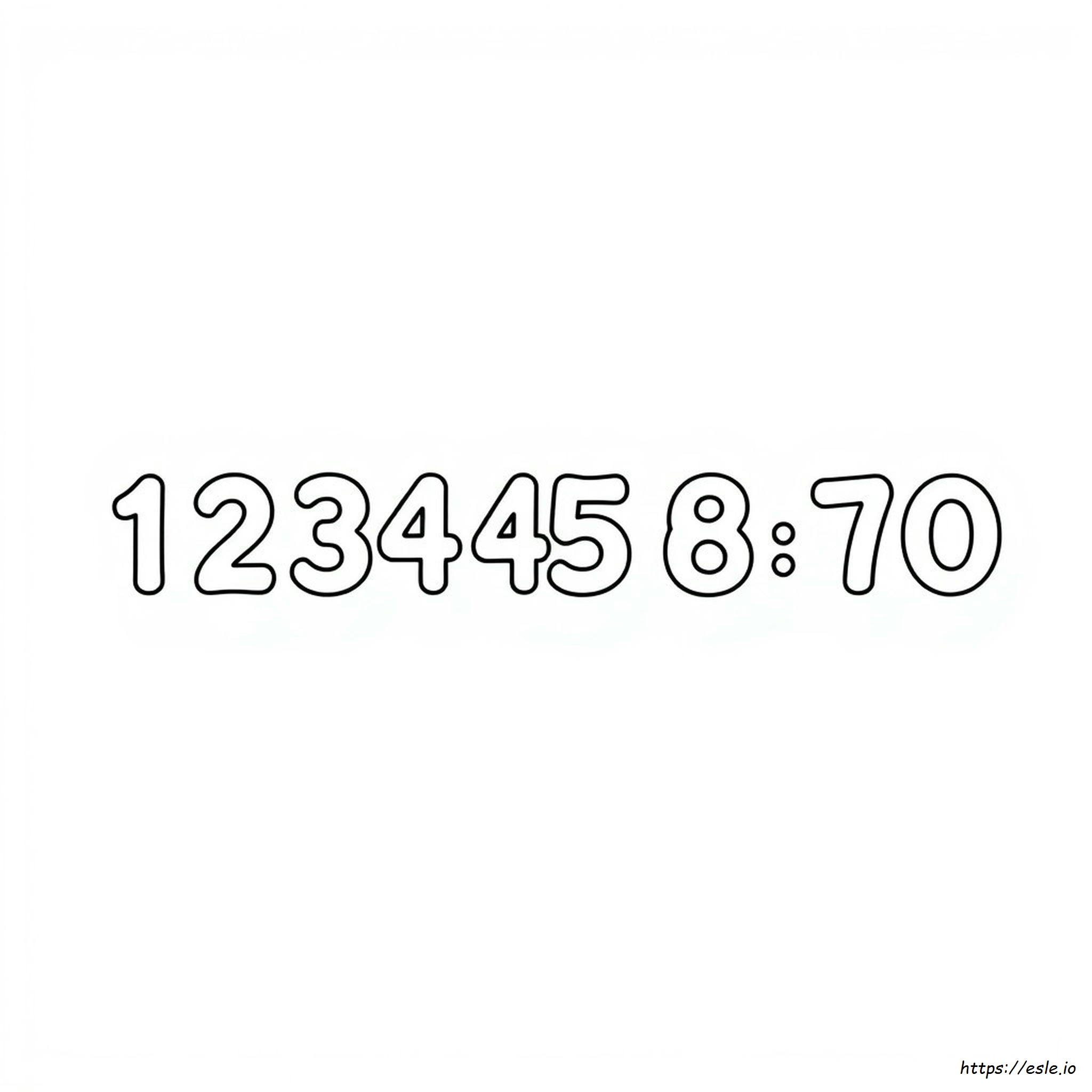 Printable Number Coloring Pages 1 10