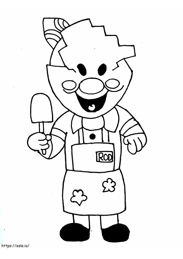 Rod In Ice Scream coloring page