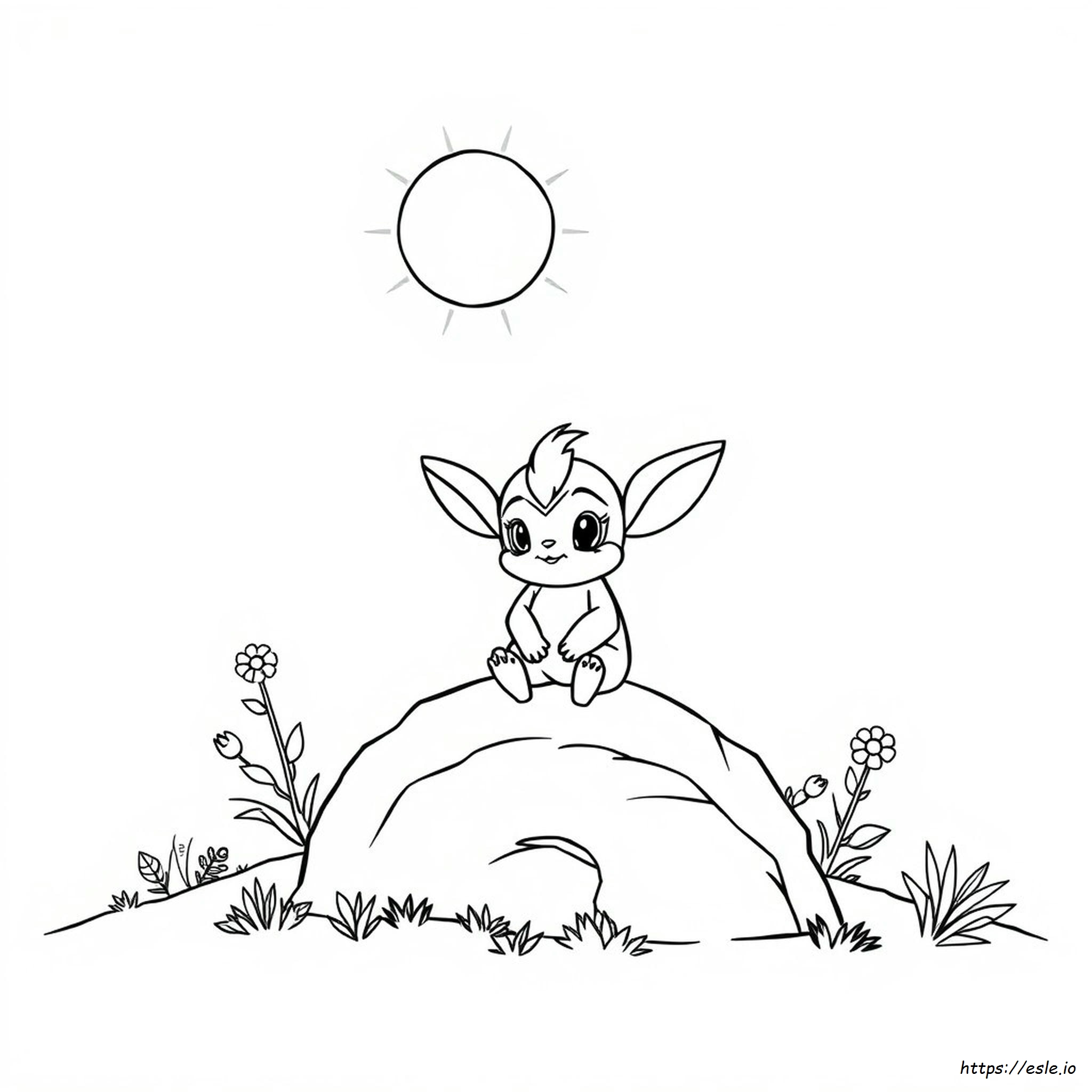 Pichu Colouring Page