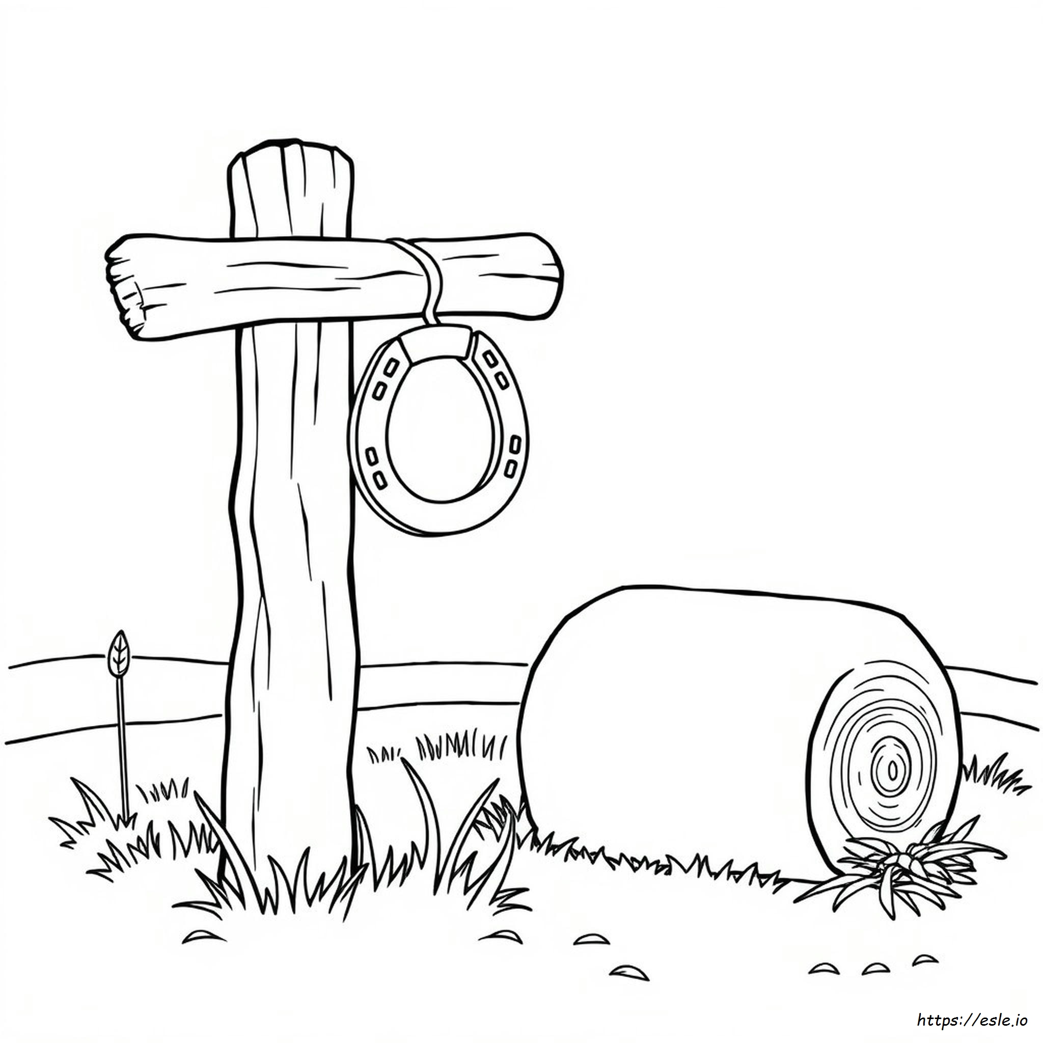 Free Printable Horseshoe Coloring Pages