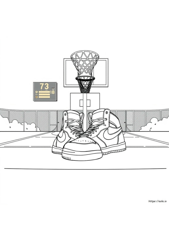 Air Jordan Shoes Coloring Pages