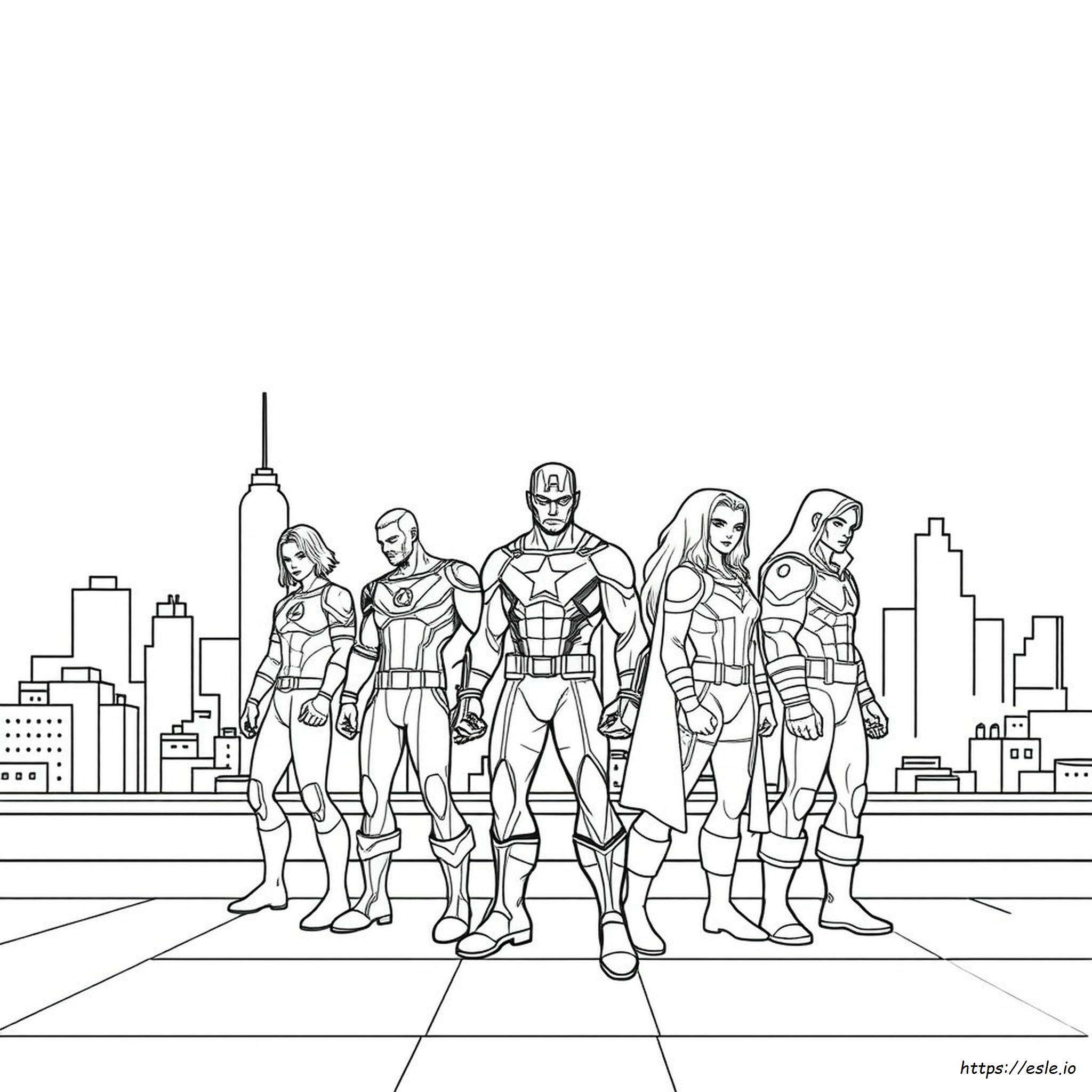 Avengers Coloring Pages For Adults