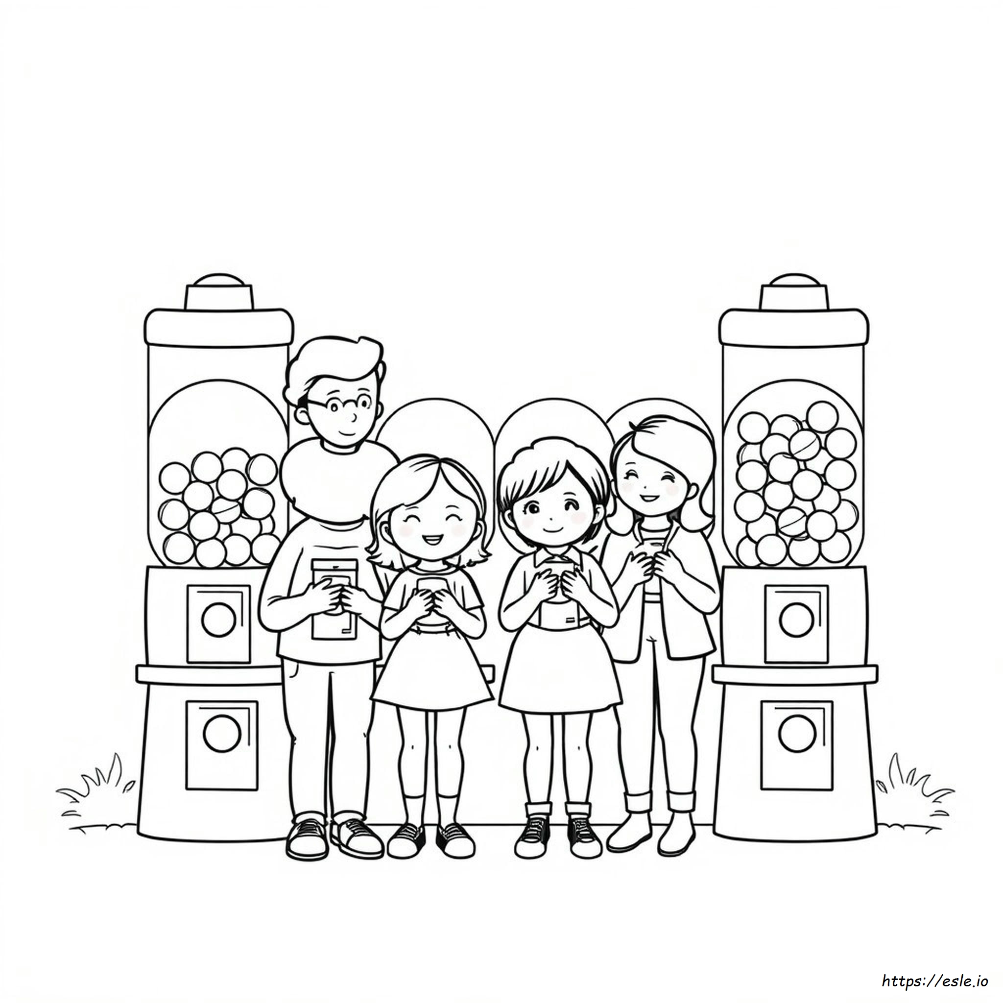 Family Gumball Coloring Pages