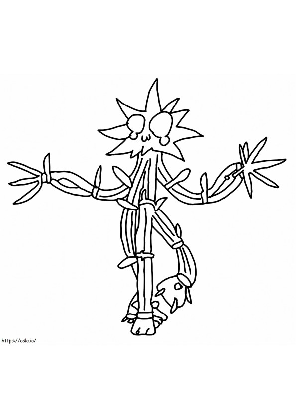 Funny Xurkitree coloring page