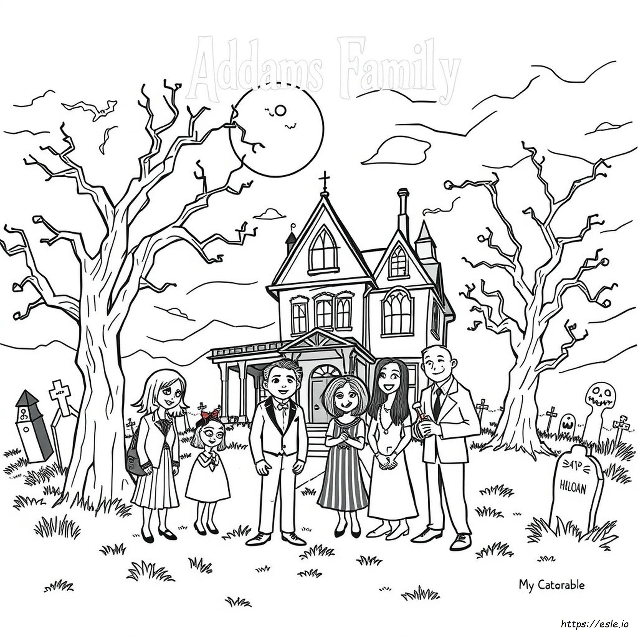 Addams Family 2 Coloring Pages