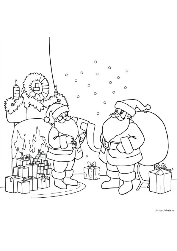 Kerstman Kleurplaten Gratis