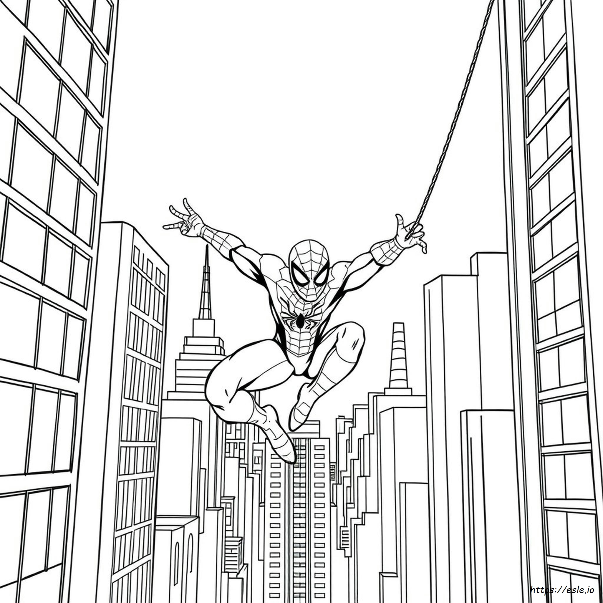 Colouring In Spiderman